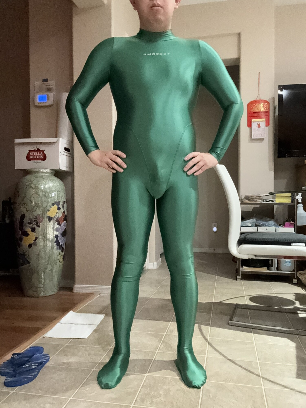 Green Amoresy Spandex Suit #2