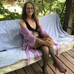 Madame Lola Relaxing on the Porch