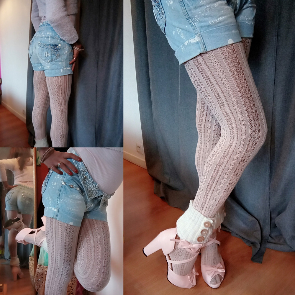 Sissy Femboy in lace stockings #11