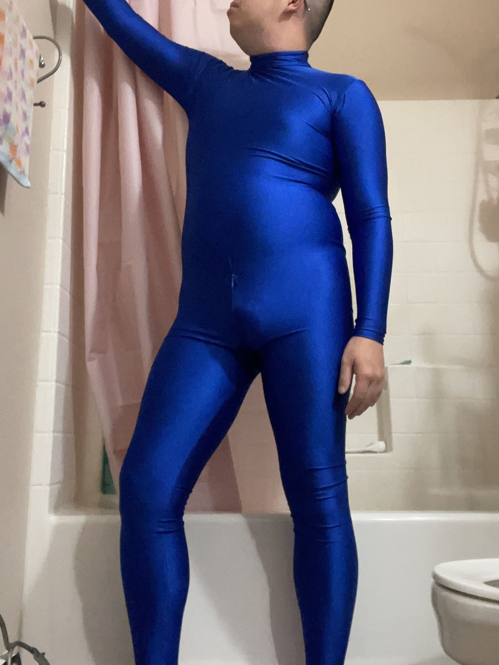 Blue Lycra Spandex Suit  #2