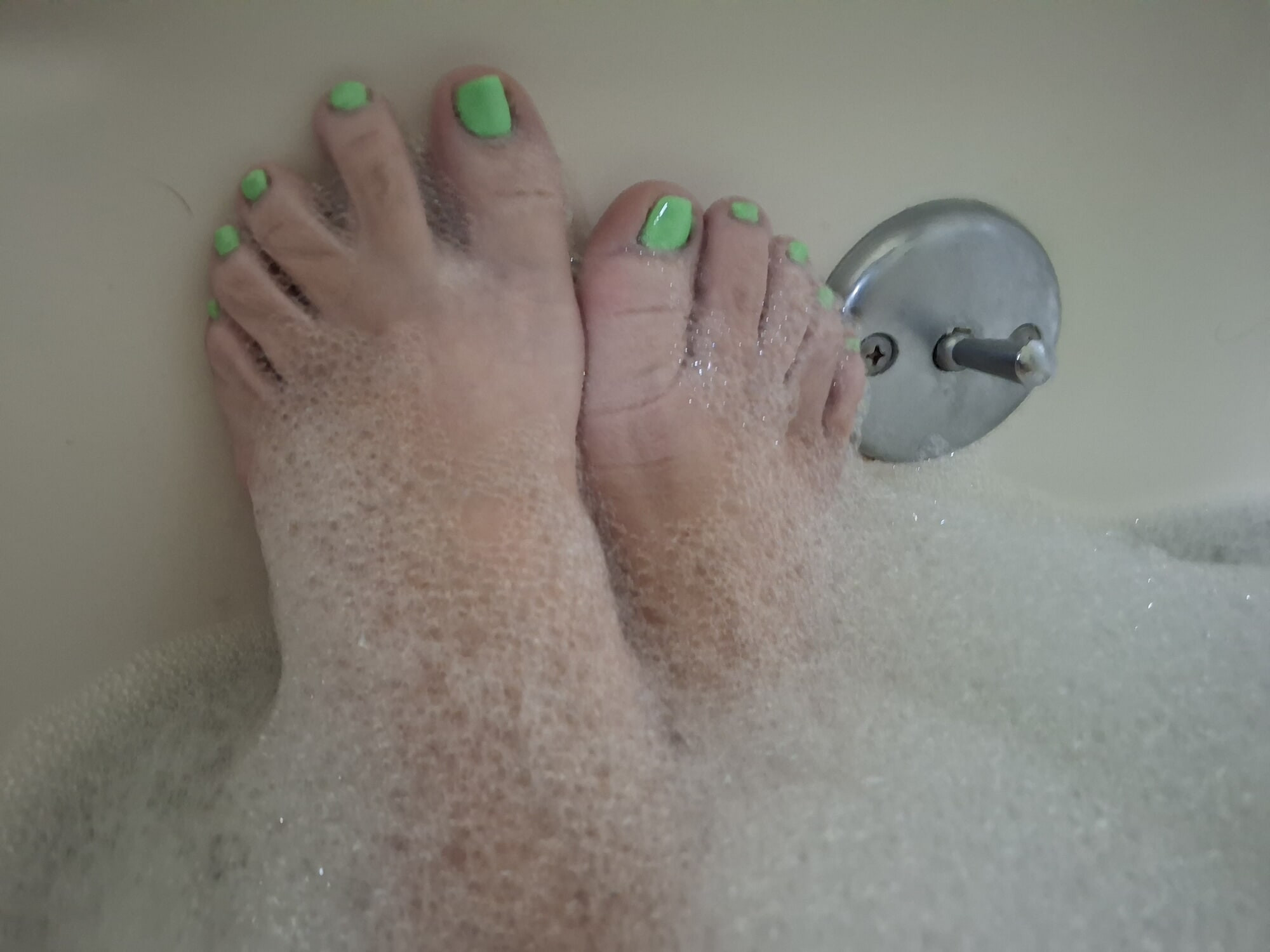 Showing some sole while taking a bath #3