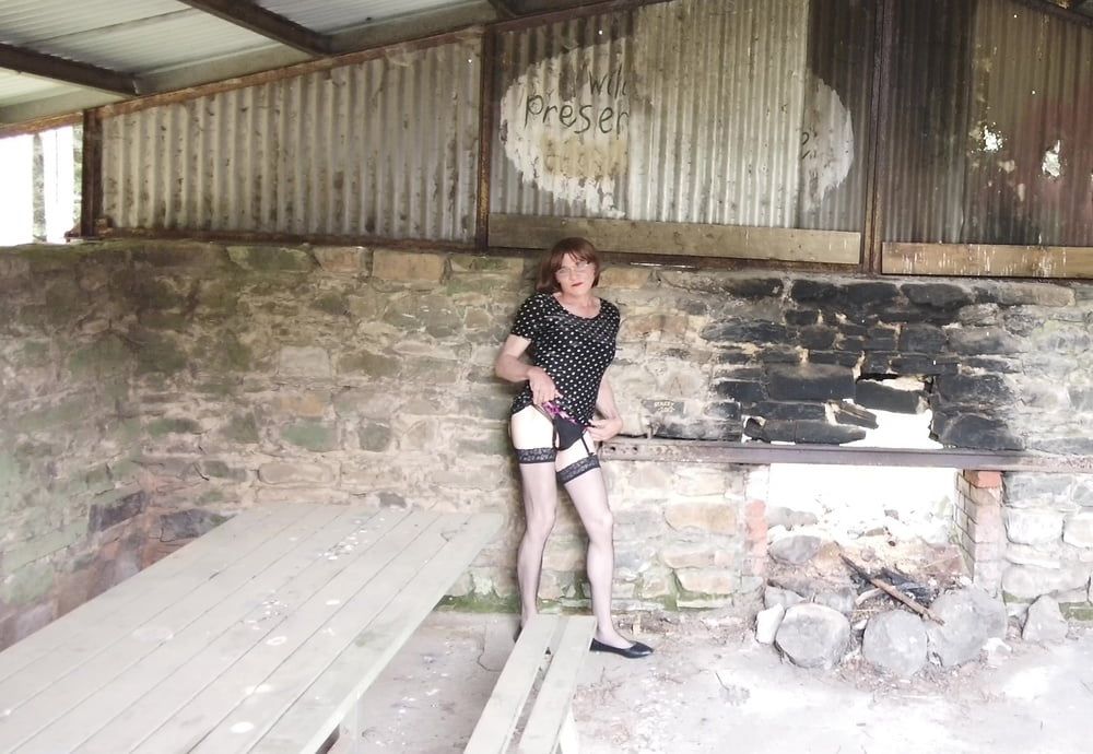 Crossdress Road trip to disused emergency shelter #4
