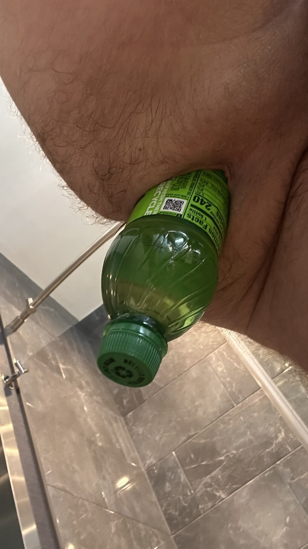 New bored in my hotel room w My Dew Bottle up ass  #9