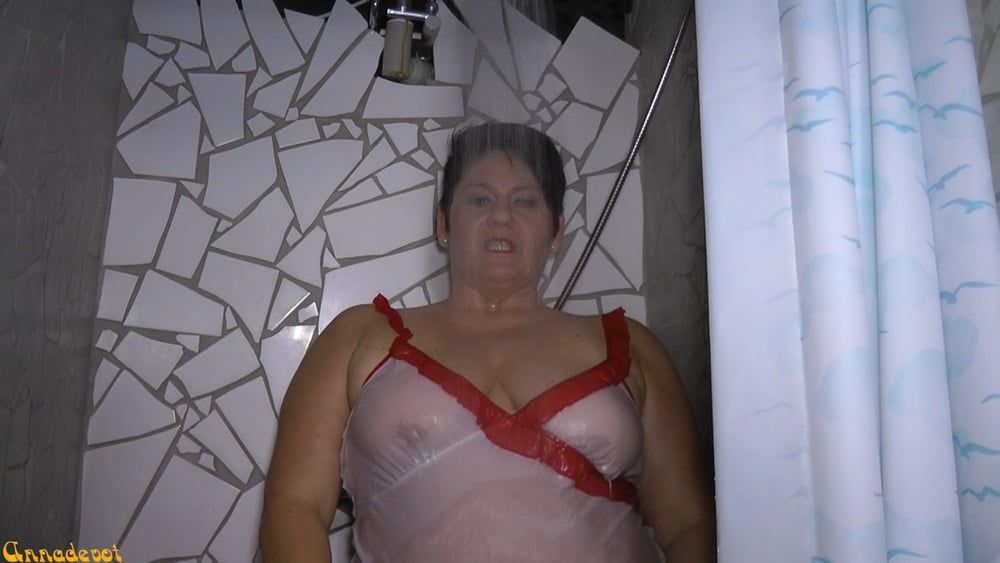 Annadevot - WETLOOK in the shower in BIKINI #9