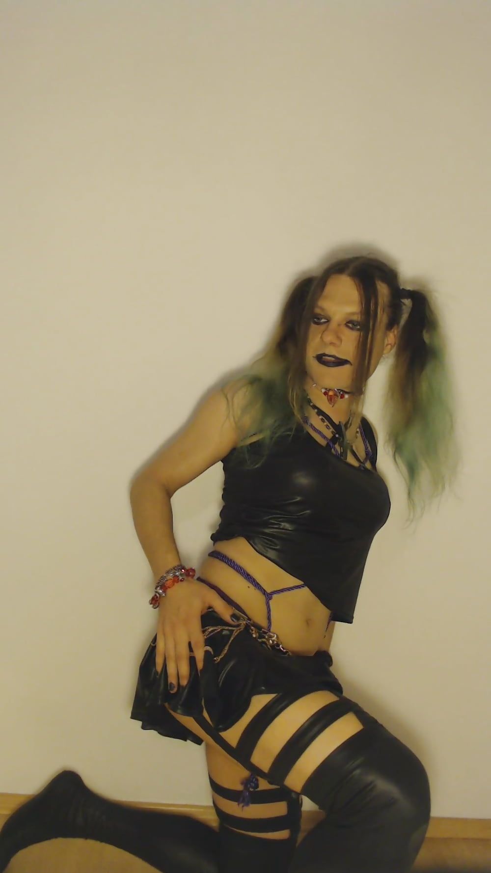 Bondage Chastity Green Cyber Goth Brandynette #32