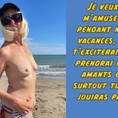 chastity on beach