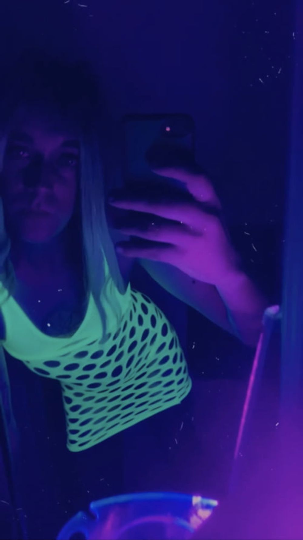 Blacklight Minidress Babe #31