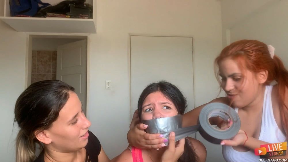 Sexy Live Cam Girls Tied Up And Gagged With Duct Tape #5