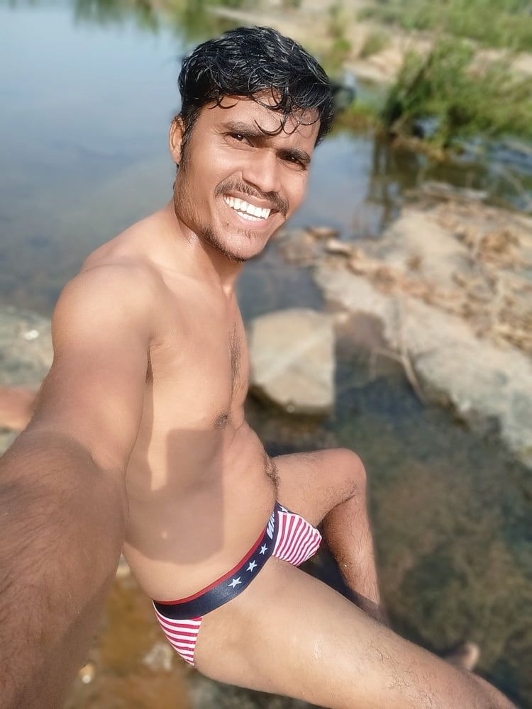 Hot photos shoot in river side bathing time  #17