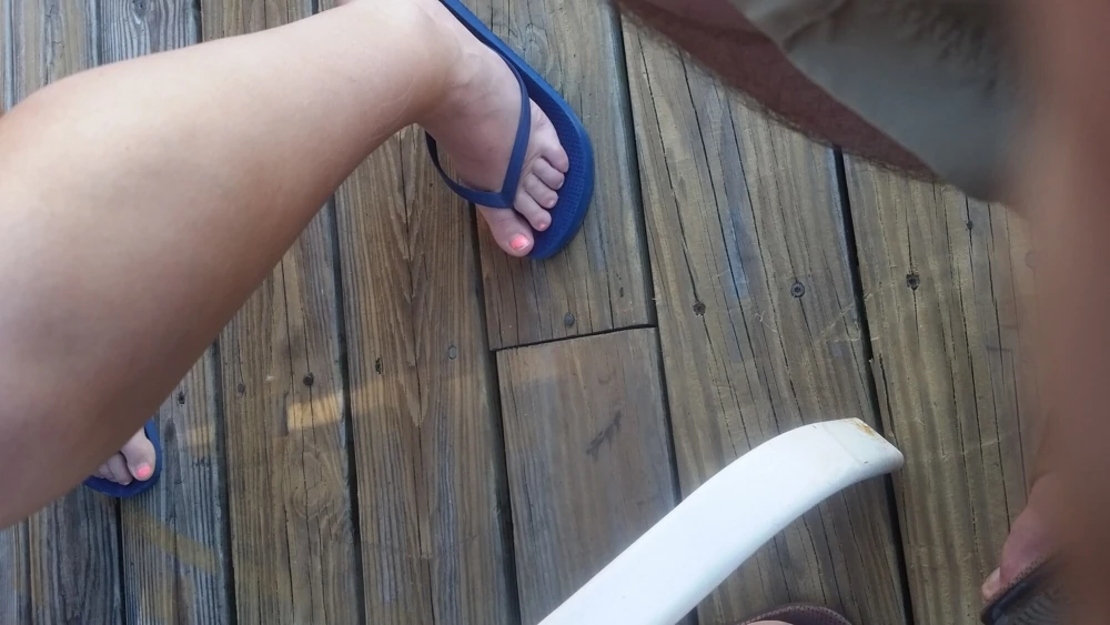 My girls feet in different situations and sandal #3