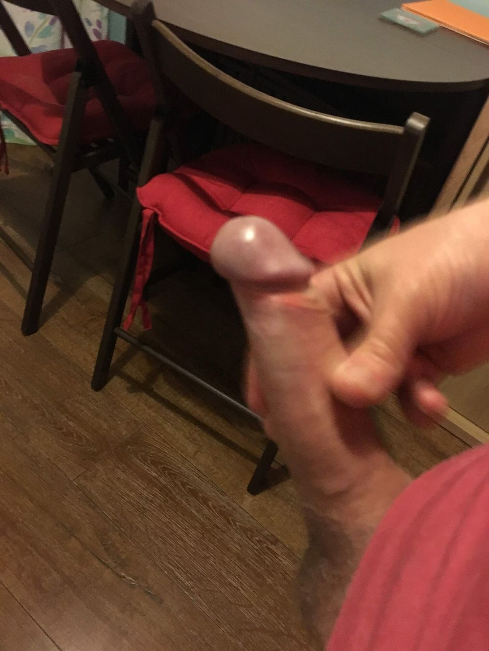 My cock fully erect