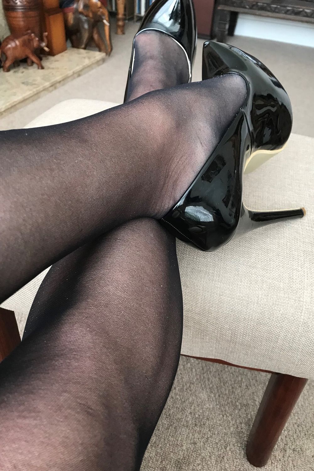 black tights &amp; heels close-up #11