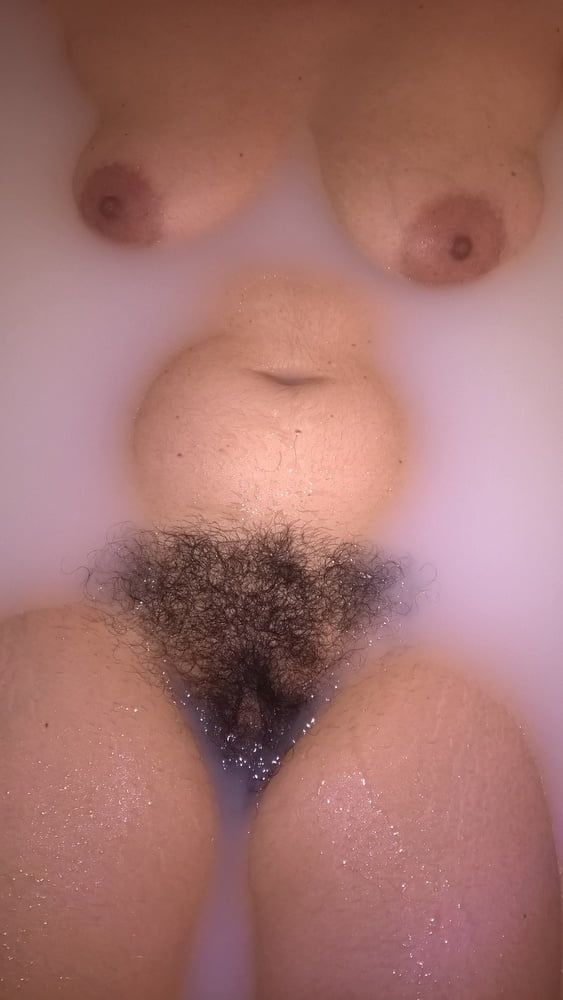 Hairy Wife In Milk Bath #4