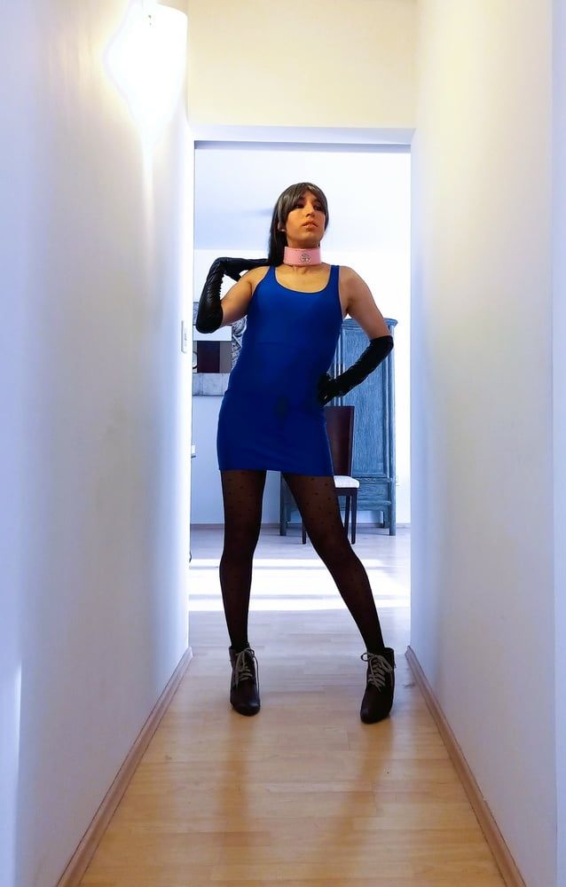 Tammycross in blue dress #48
