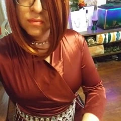 Redhead shemale trans masturbation cum cock 