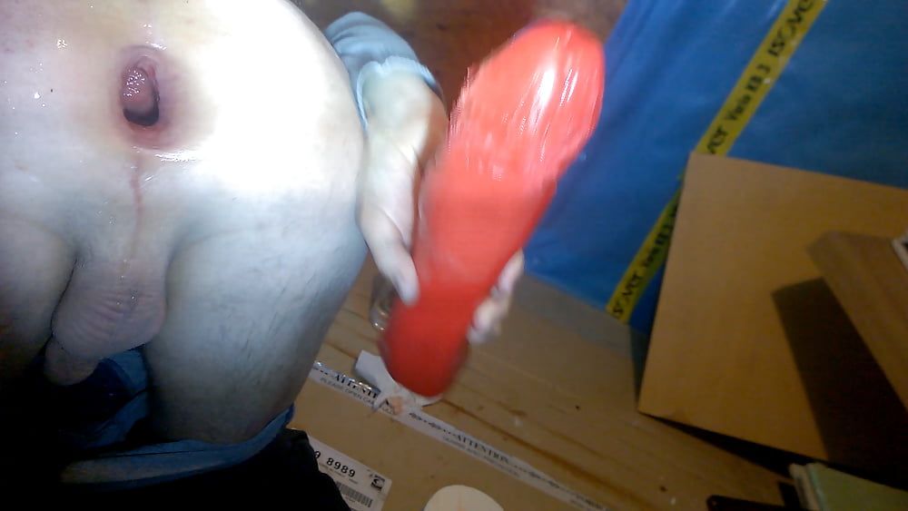 My new red dildo 7,8cm gape! #8