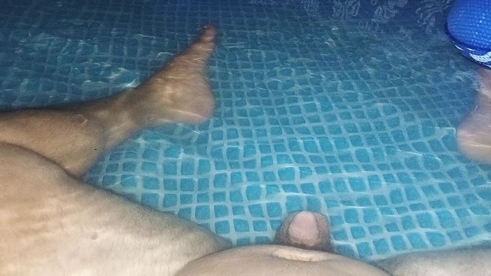 Feet and dick by the pool #20