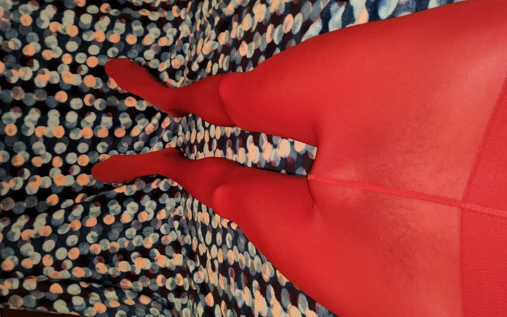 My New Red Pantyhose  #6