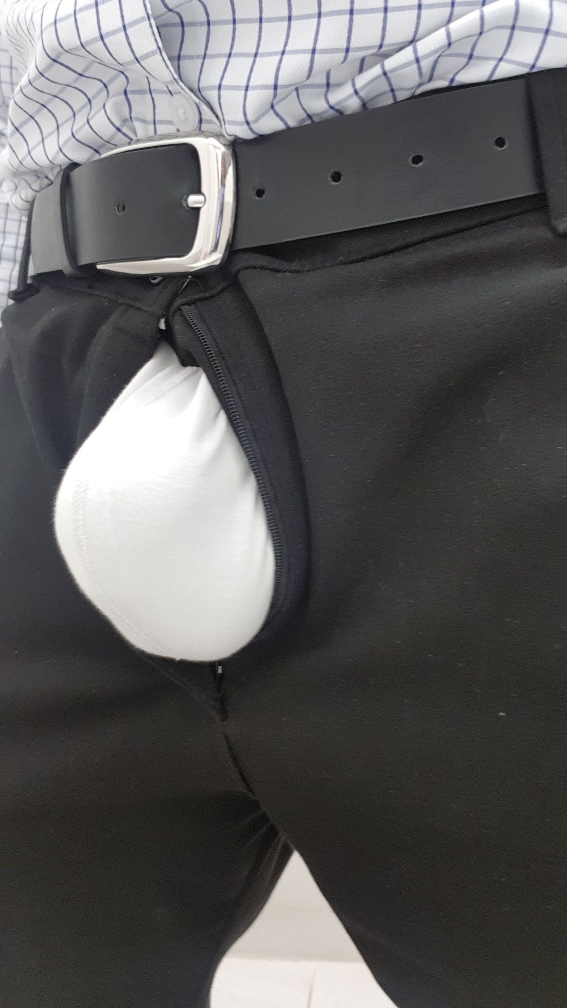 Had to let my cock out to breathe in the office toilet #2
