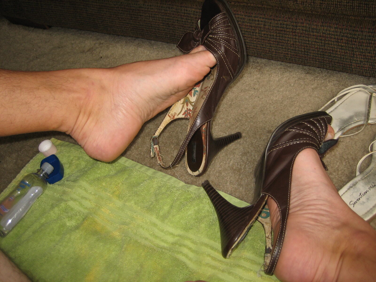 Big Cock Pretty Feet in Heels and Nylons #25