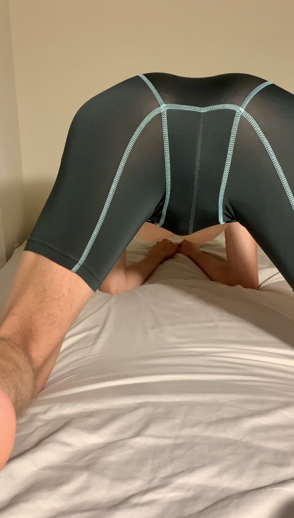 Sexy boy in spandex underwear strips #2