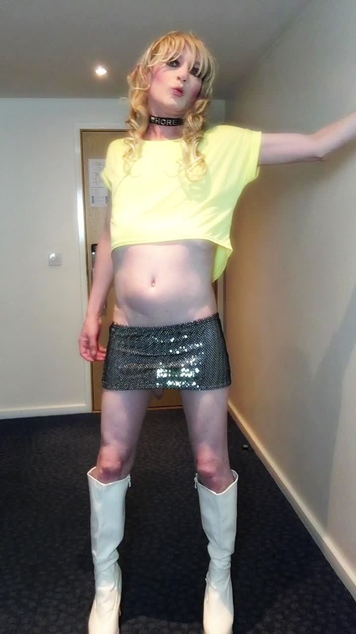 Sissy Poses In Sparkly Skirt #23