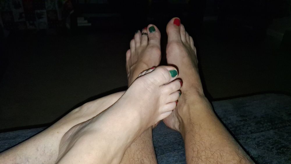 Showing off our Xmas pedicures #22