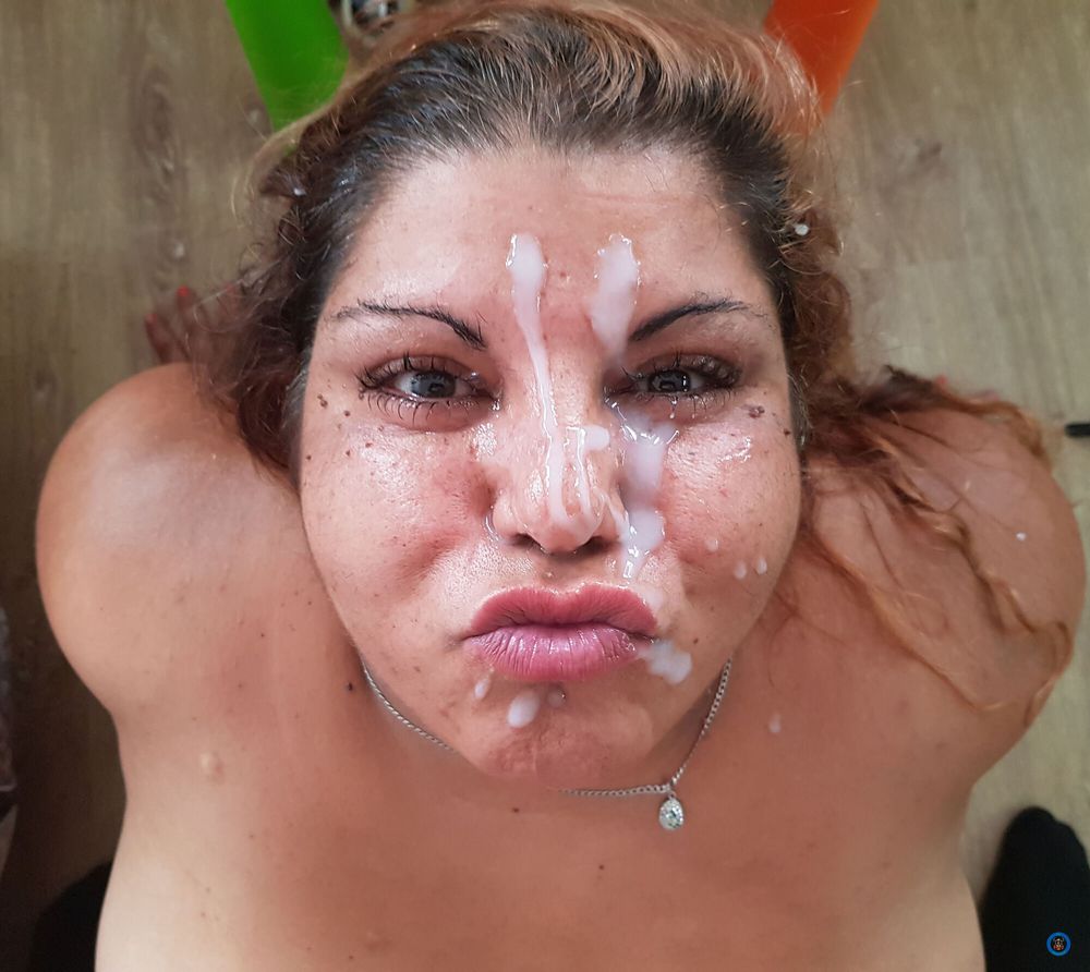 Huge gypsy cum face #9