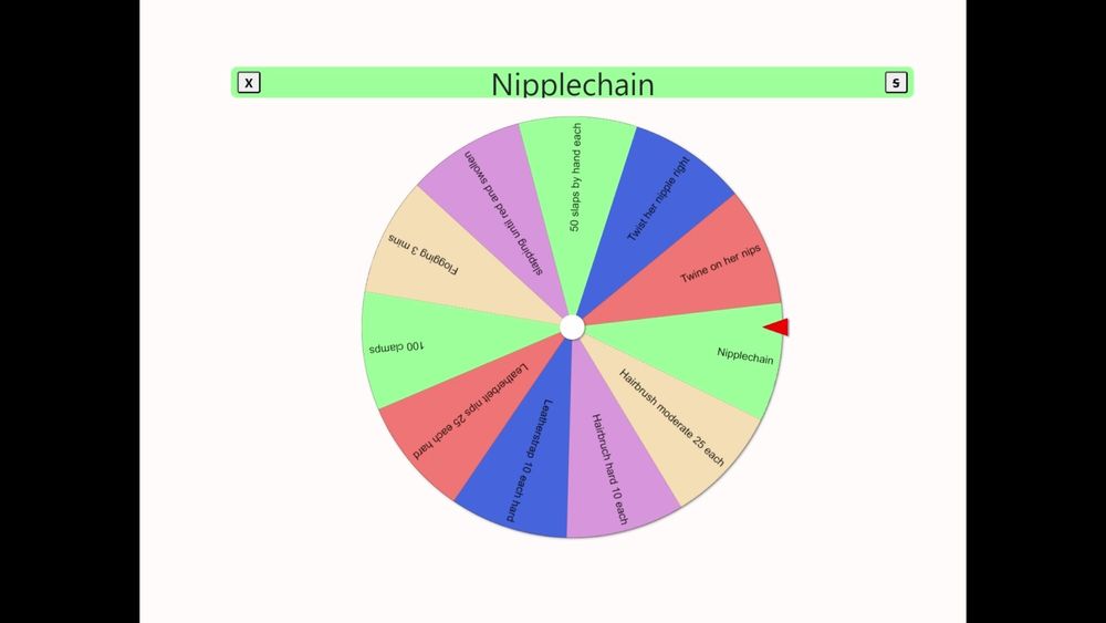 The tit torture wheel - game #31