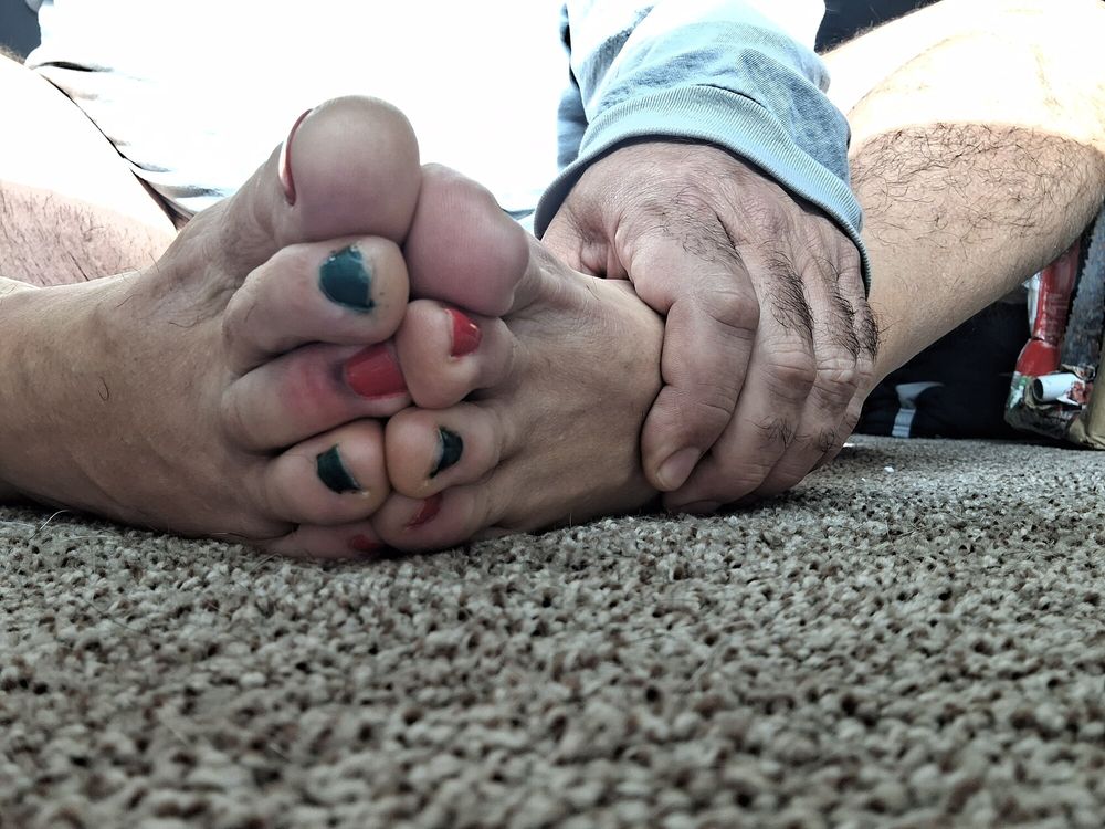 Need my toes drenched in cum #25