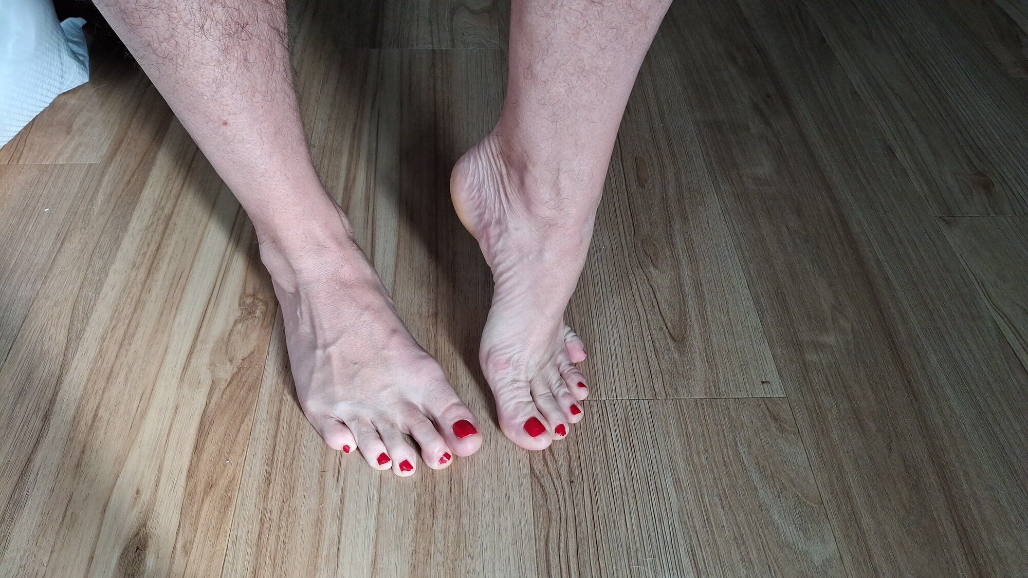 My toes painted red #5