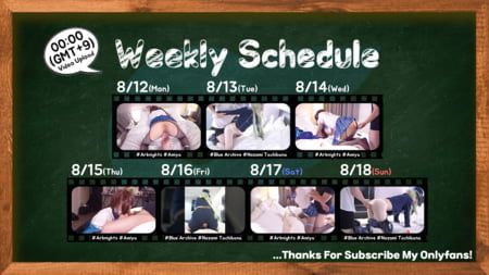 8.12-8.18 UPLOAD SCHEDULE