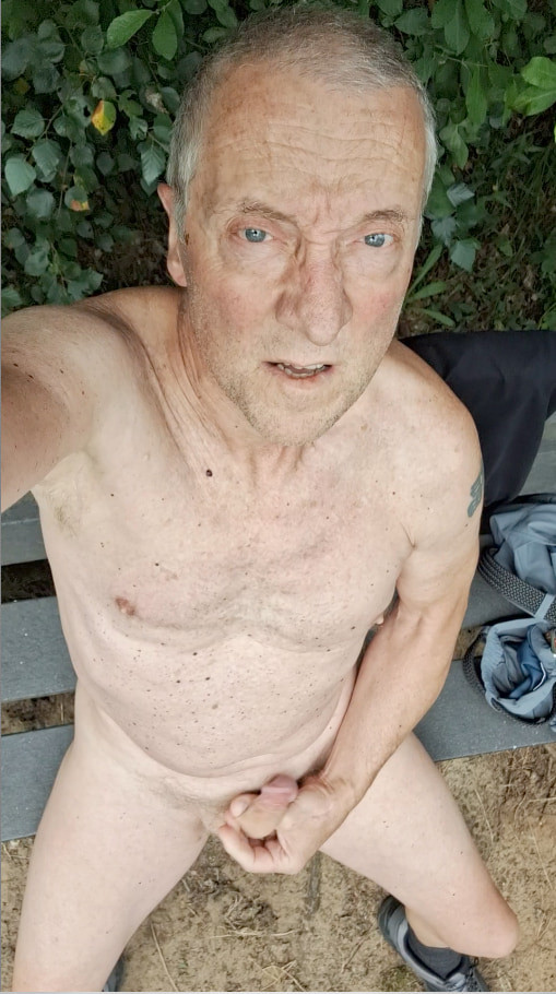 grandpa exhibitionist public outdoor woods naked cruising #8
