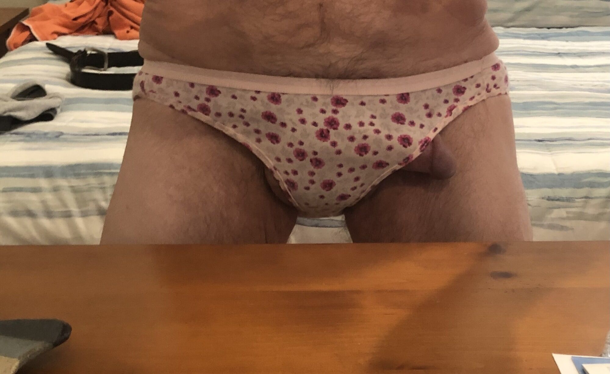 Me wearing my wife’s panties  #2
