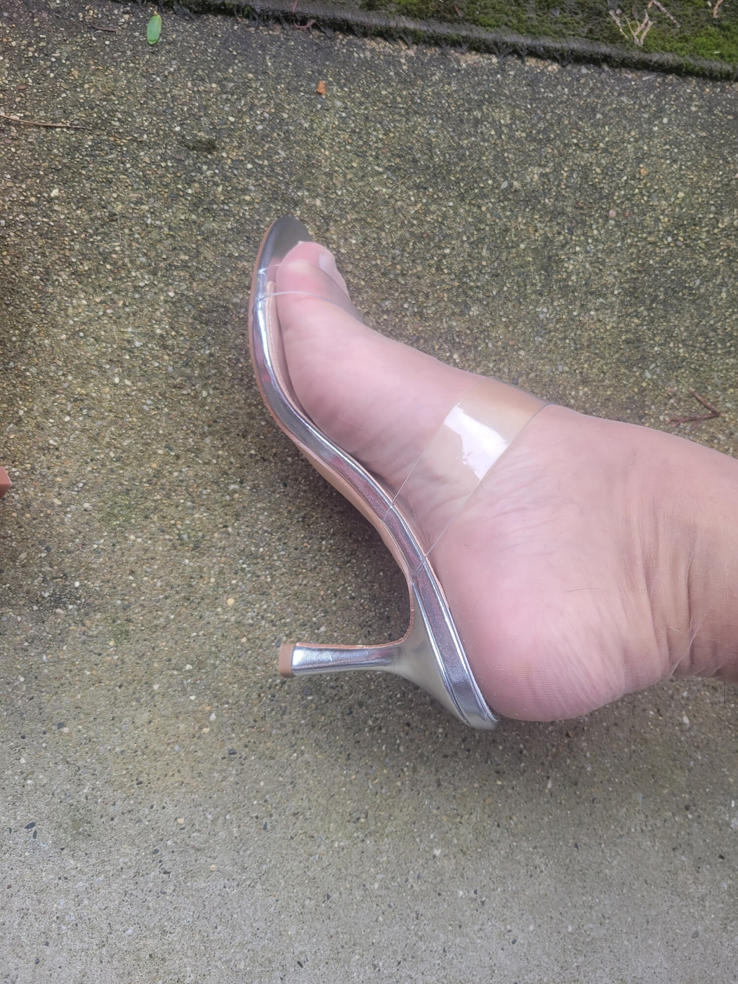 Pretty Male Feet In Heels and Nylons Big Cock #3