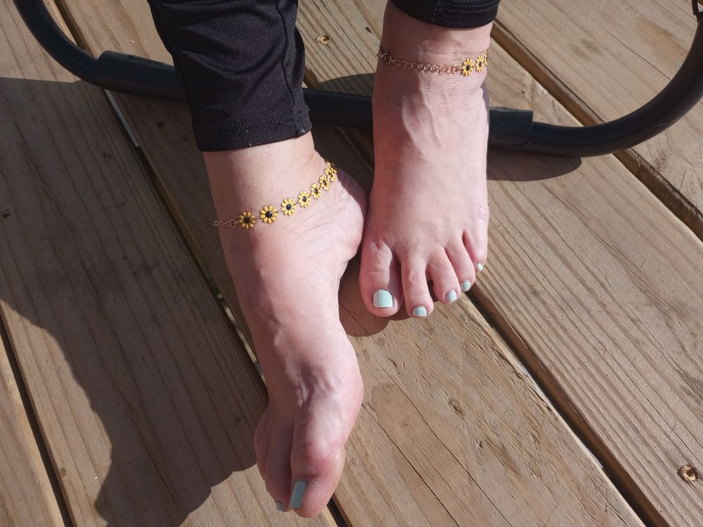 Showing Off Her Anklet #2