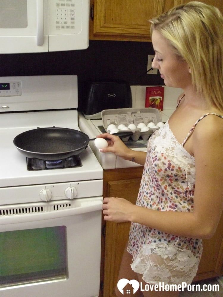 My wife really enjoys cooking while naked #8