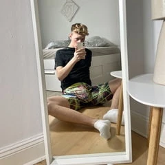 Young blond gay boy