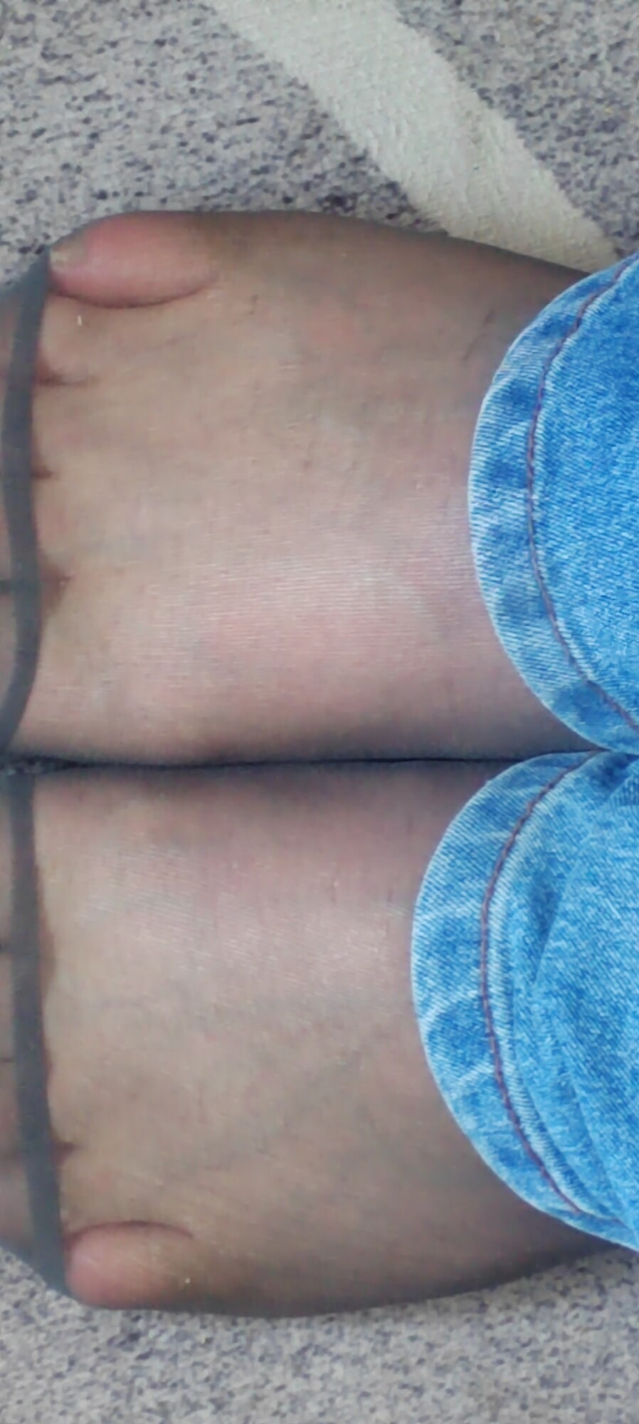Nylon tights with jeans #17