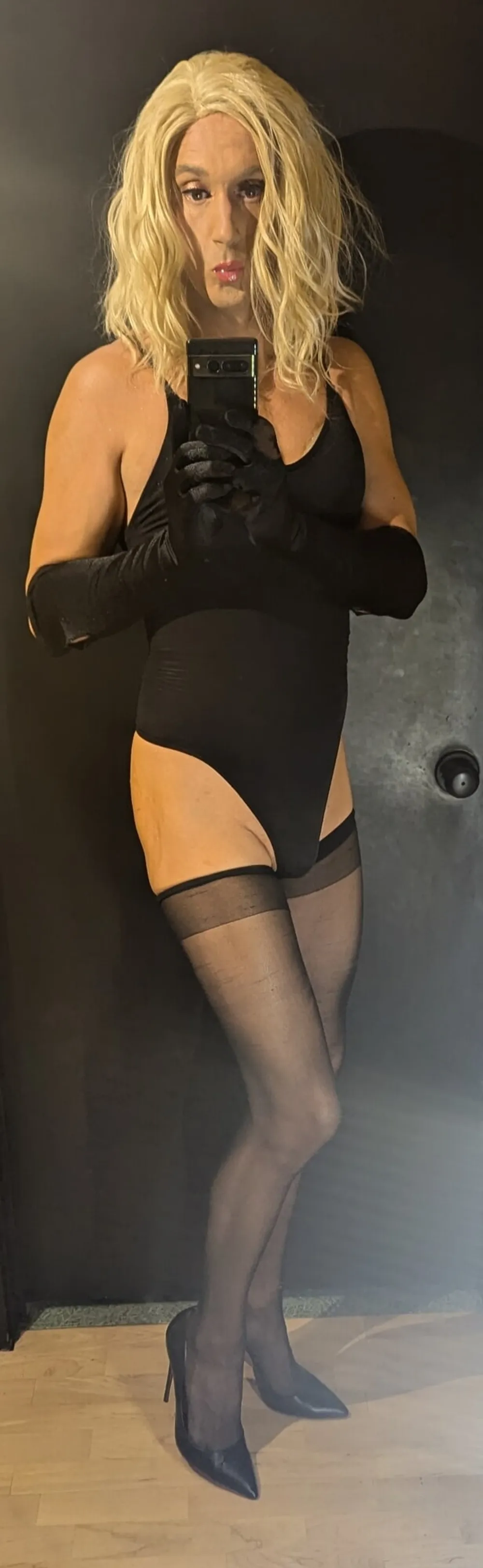 All black lingerie