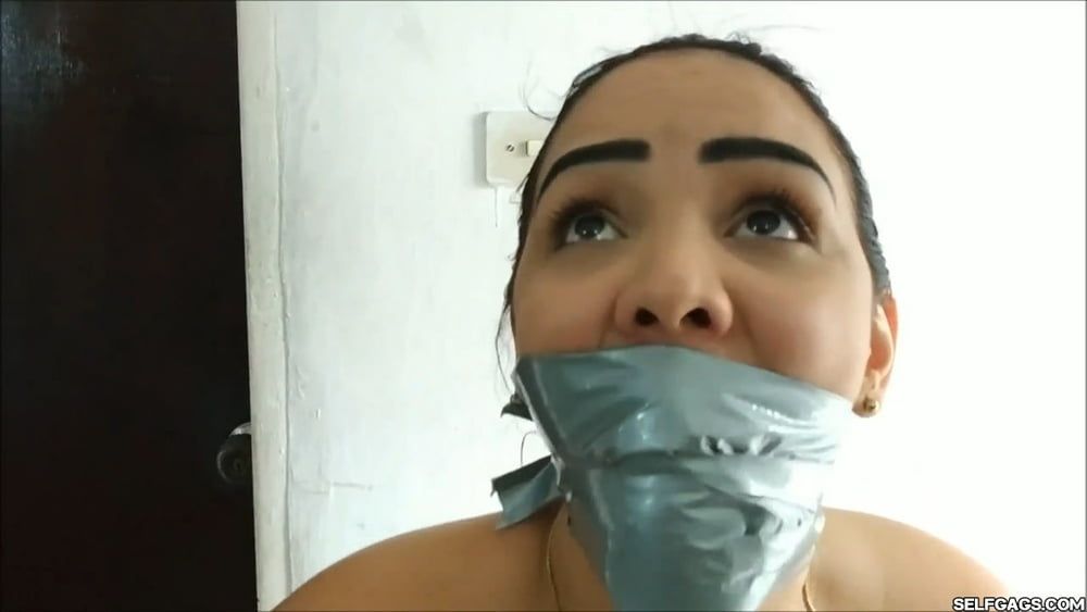 Her First Time Bound And Gagged - Selfgags #19