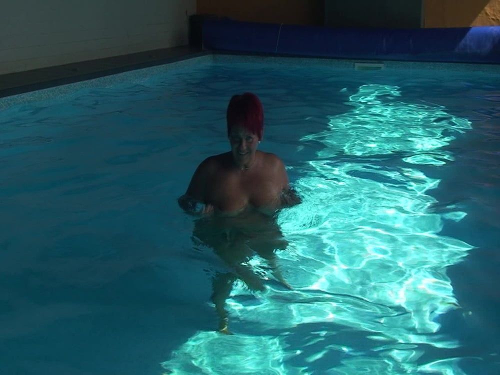 Naked swim in the pool #22