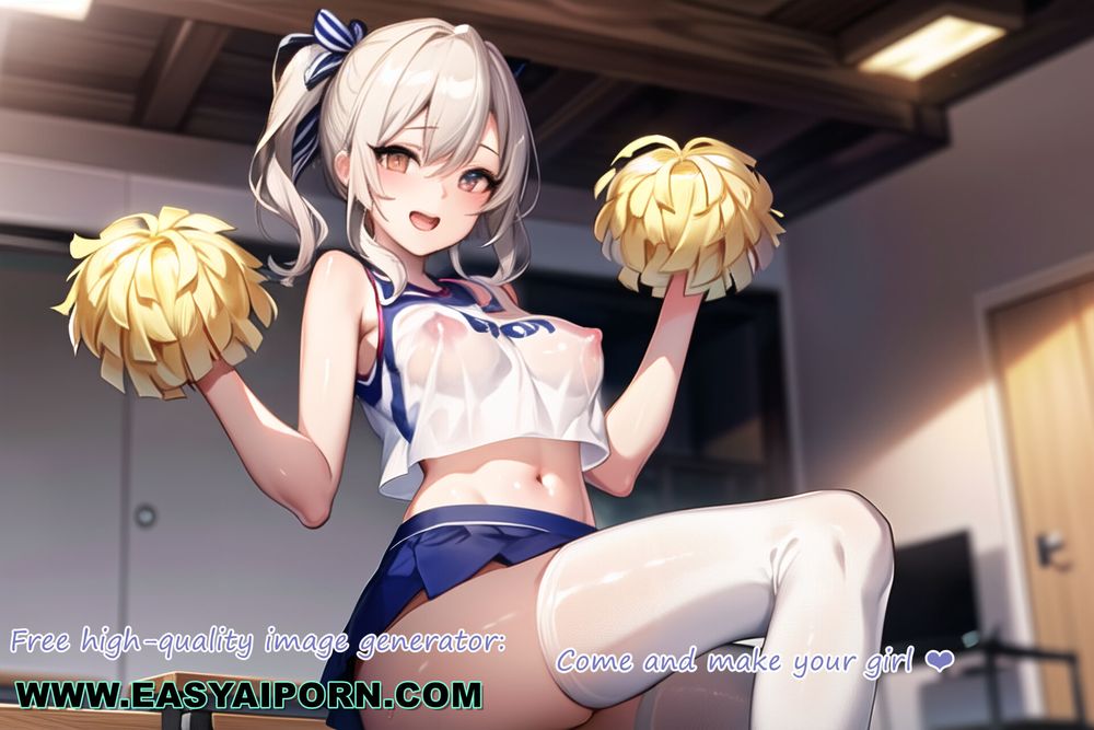 Hot Anime Cheerleader Motivating You Transparent Cloth #47