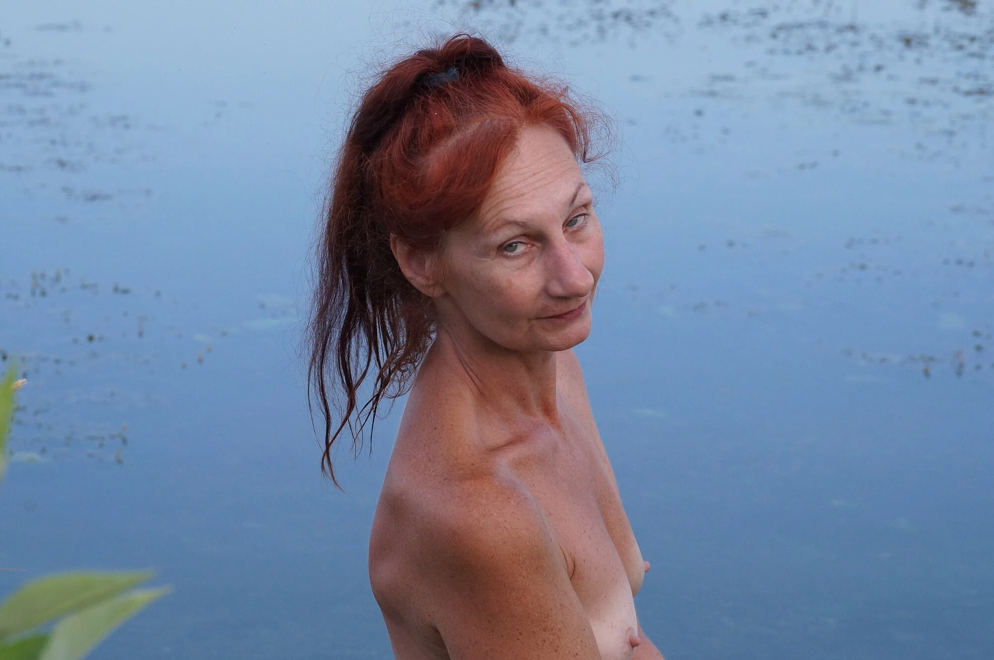 在海滩上伏尔加河