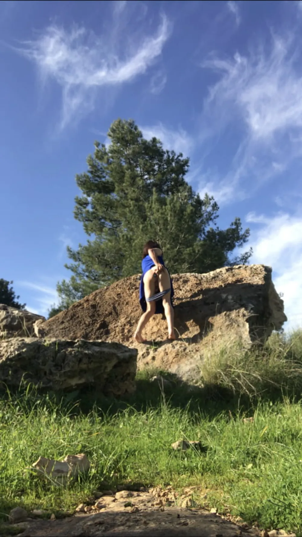 Blue dress and nature  #19