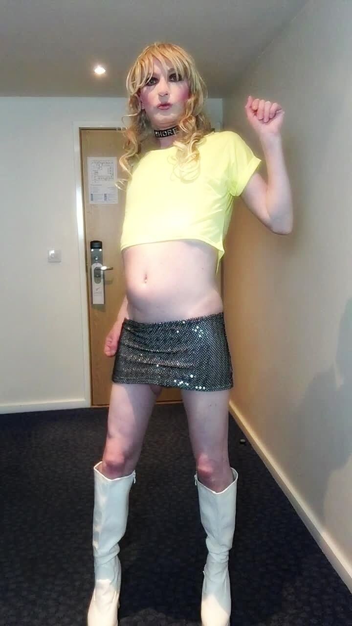 Sissy Poses In Sparkly Skirt #21
