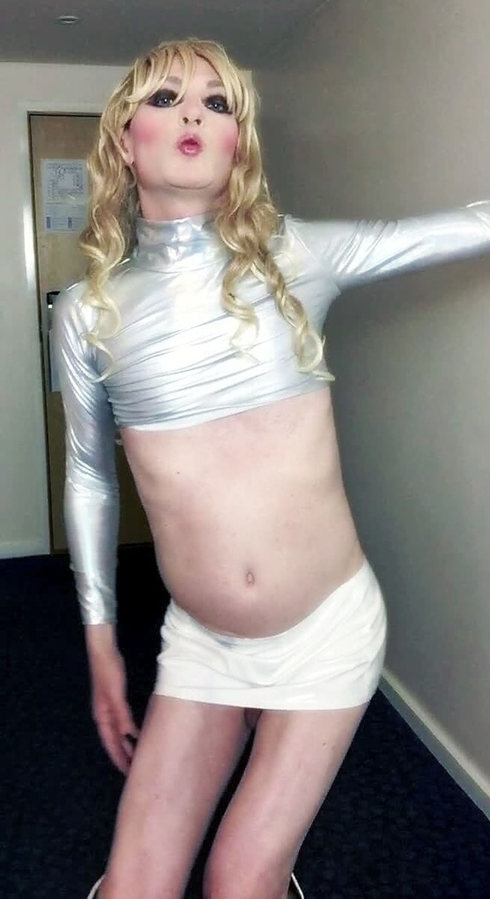 Sissy Sandra Poses in Silver 2 #31