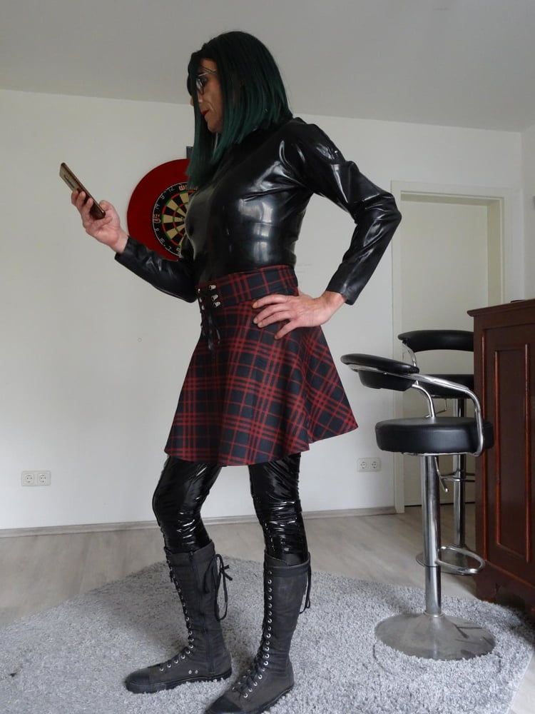 Davine in Sissy Latex Outfit #8