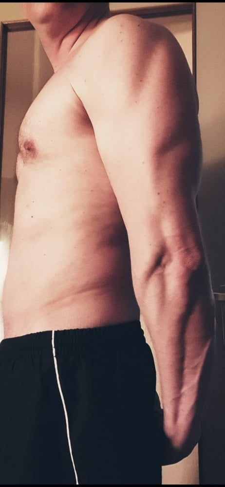 Myself showing some muscle and veins #13
