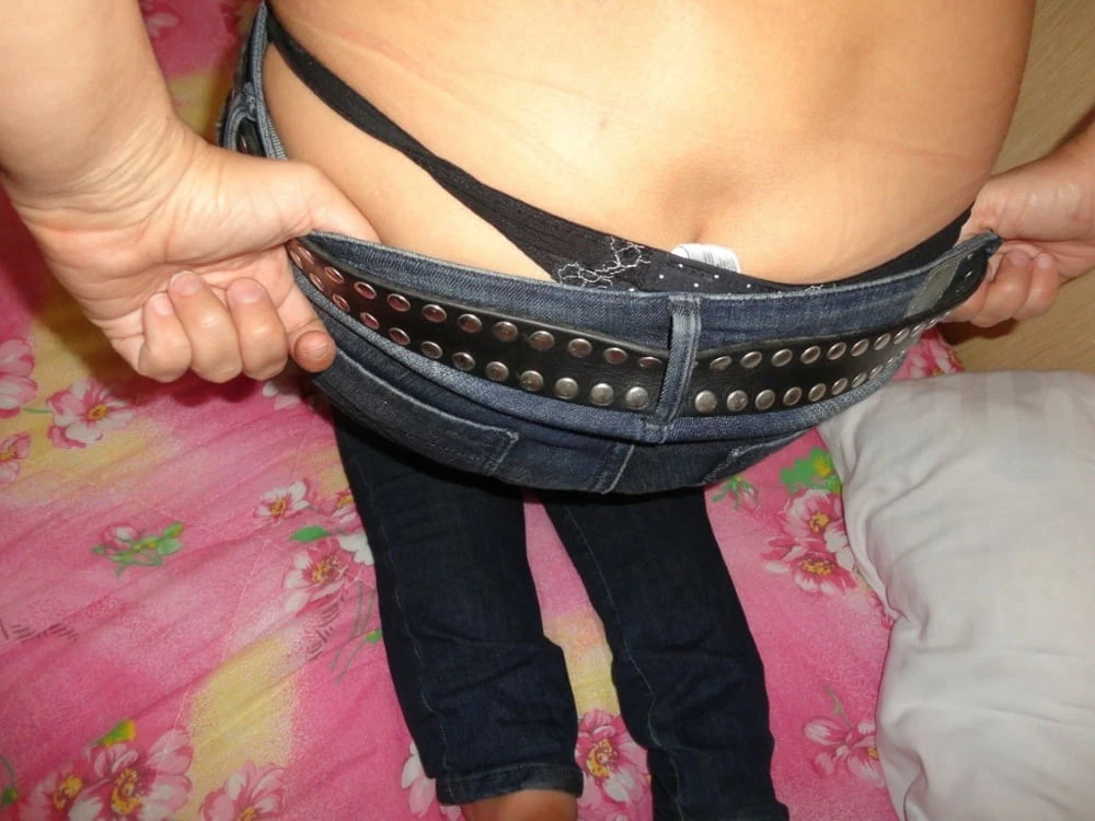 Blonde Milf Takes Off Jeans and Panties #46